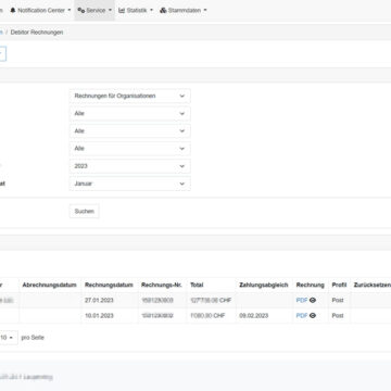 Sammel-Rechnungen für Organisationen