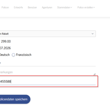 Police abschliessen mit VBV-Nummer